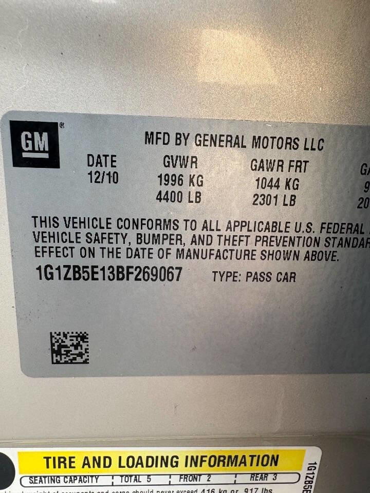 Used 2011 Chevrolet Malibu LS image 10