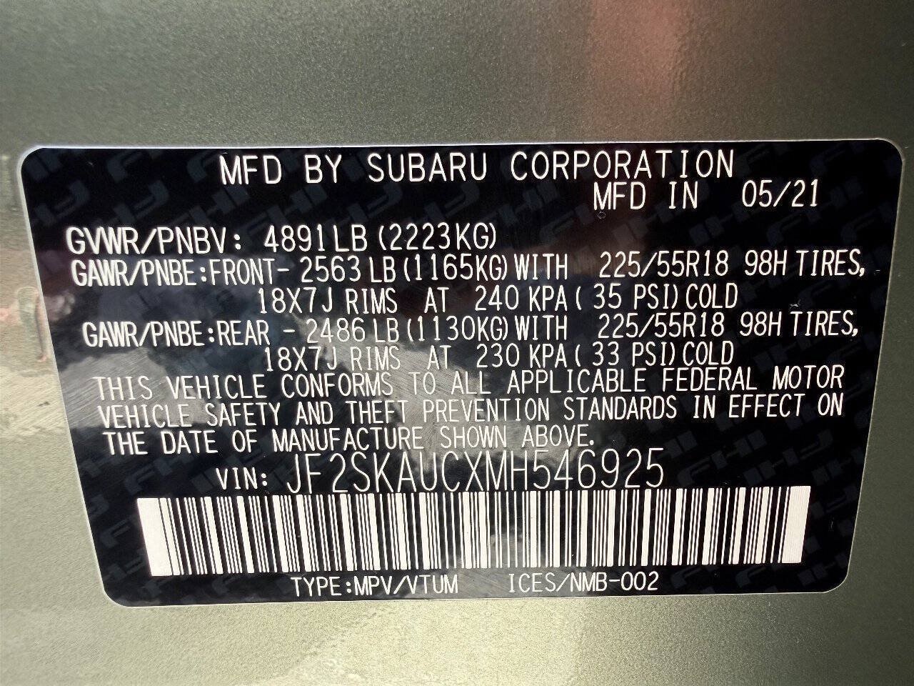 Used 2021 Subaru Forester Limited AWD/4WD image 55