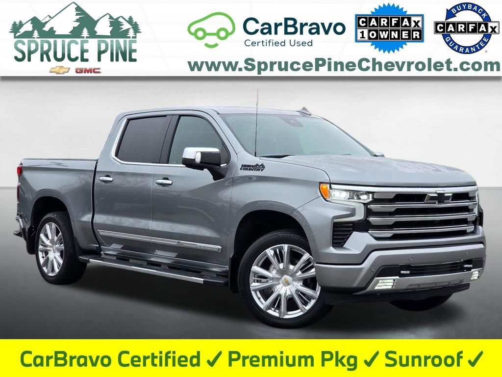 Certified 2024 Chevrolet Silverado 1500 High Country w/ High Country Premium Package AWD/4WD 360° Tour