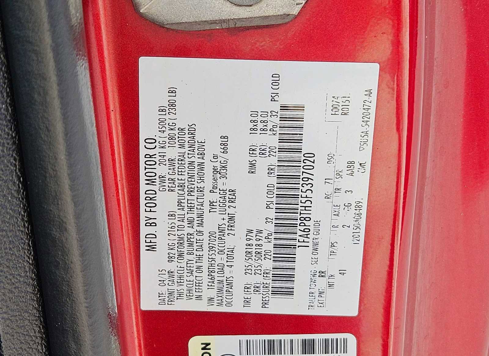 Used 2015 Ford Mustang Premium RWD image 26