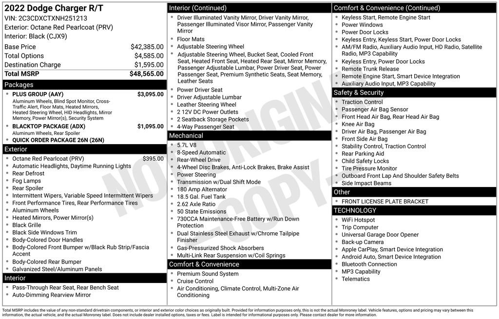 Used 2022 Dodge Charger R/T w/ Plus Group image 3