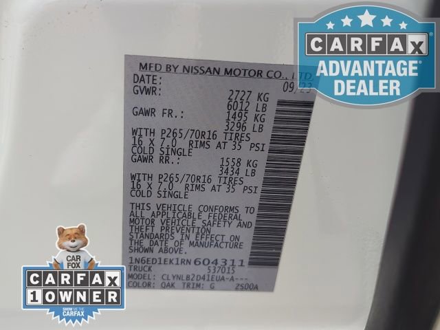 Used 2024 Nissan Frontier SV w/ Technology Package image 32