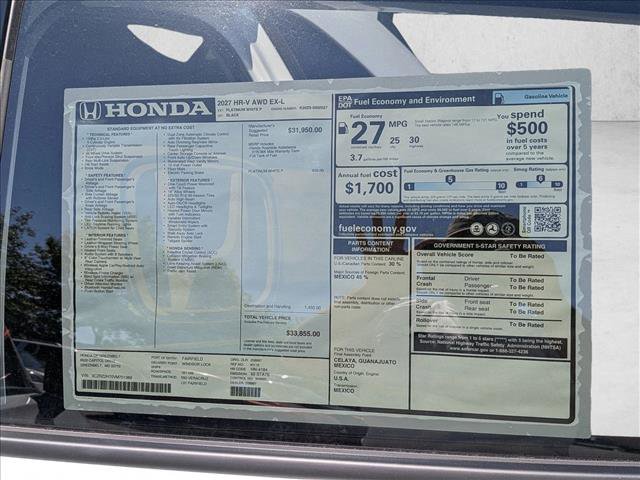 New 2027 Honda HR-V EX-L image 17