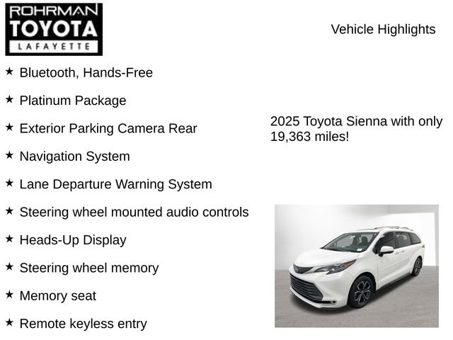 Used 2025 Toyota Sienna Platinum AWD/4WD image 8