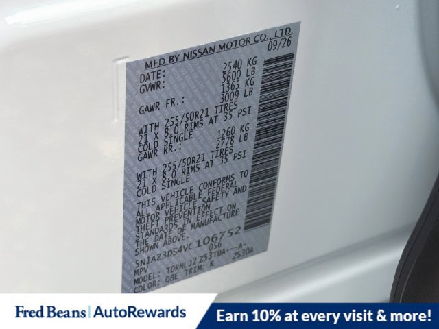 New 2027 Nissan Murano Platinum w/ Cargo Package AWD/4WD image 26
