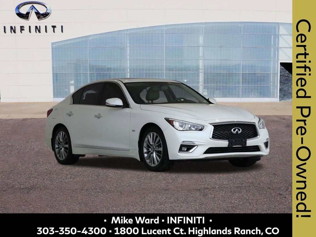 Certified 2018 INFINITI Q50 Luxe w/ Essential Package (3.0T Luxe) image 8