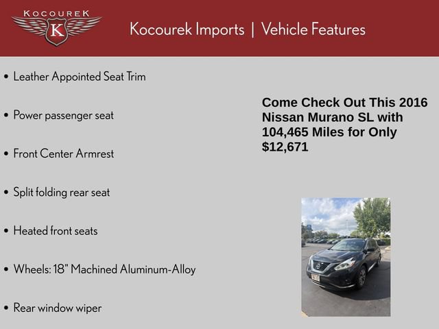 Used 2016 Nissan Murano SL w/ Cargo Package AWD/4WD image 5