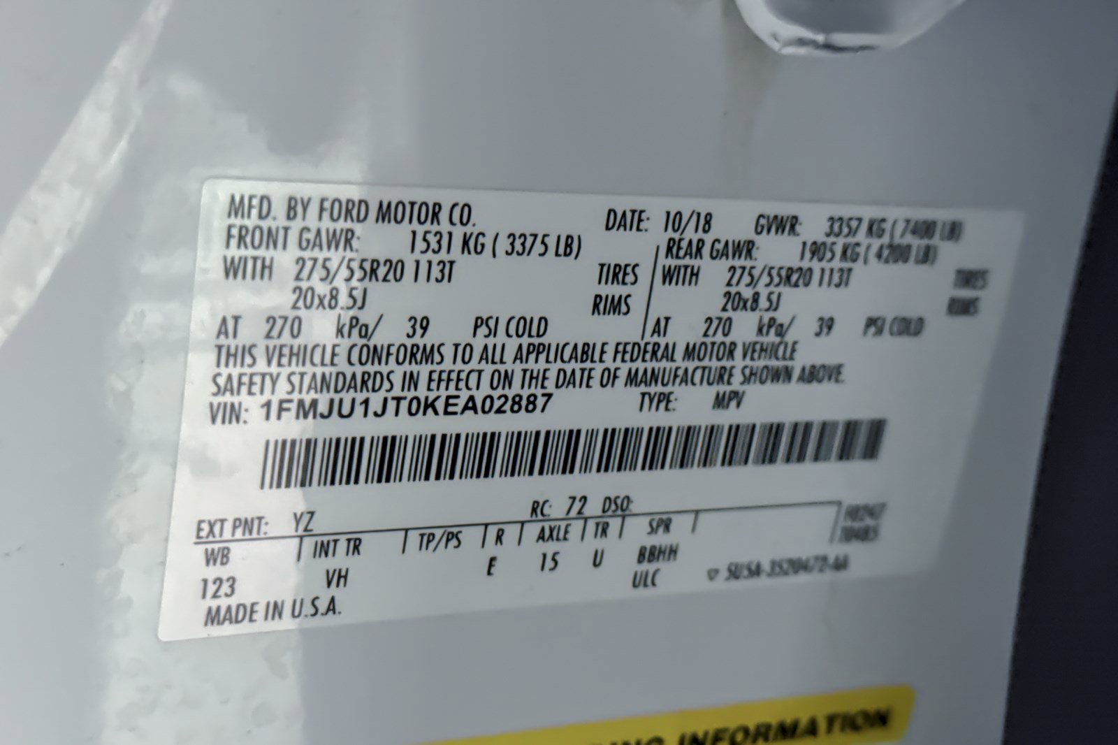 Used 2019 Ford Expedition XLT w/ Equipment Group 202A image 20