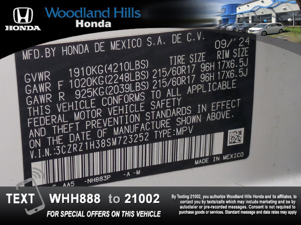 Certified 2025 Honda HR-V LX image 26