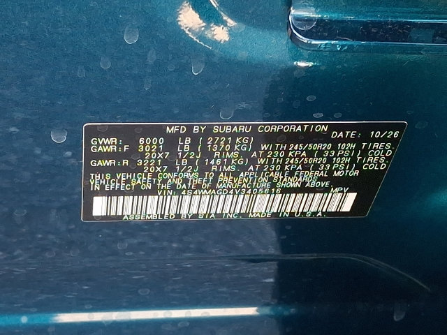 New 2027 Subaru Ascent Limited AWD/4WD image 21