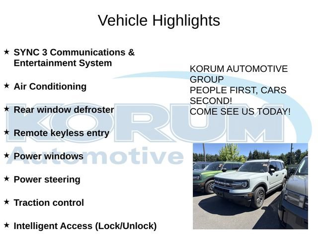 Used 2023 Ford Bronco Sport Big Bend w/ Convenience Package AWD/4WD image 7