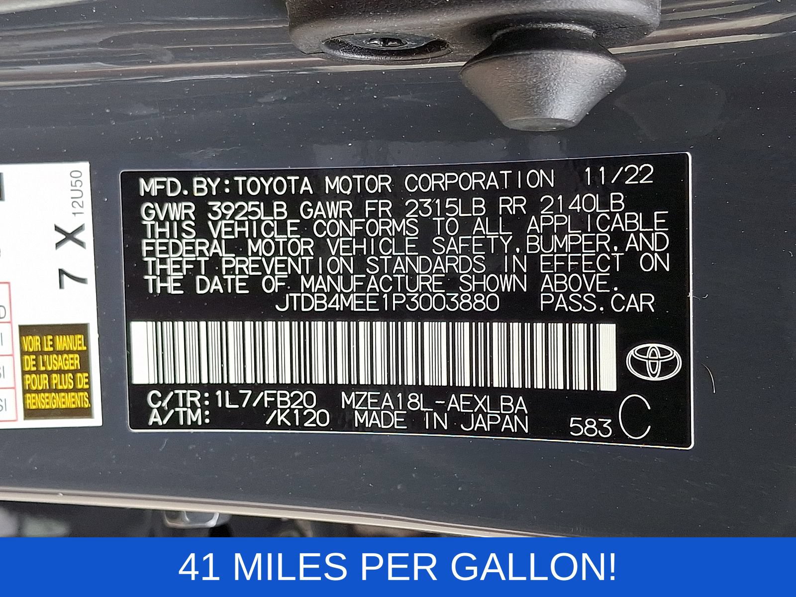 Used 2023 Toyota Corolla LE w/ LE Convenience Package FWD image 26