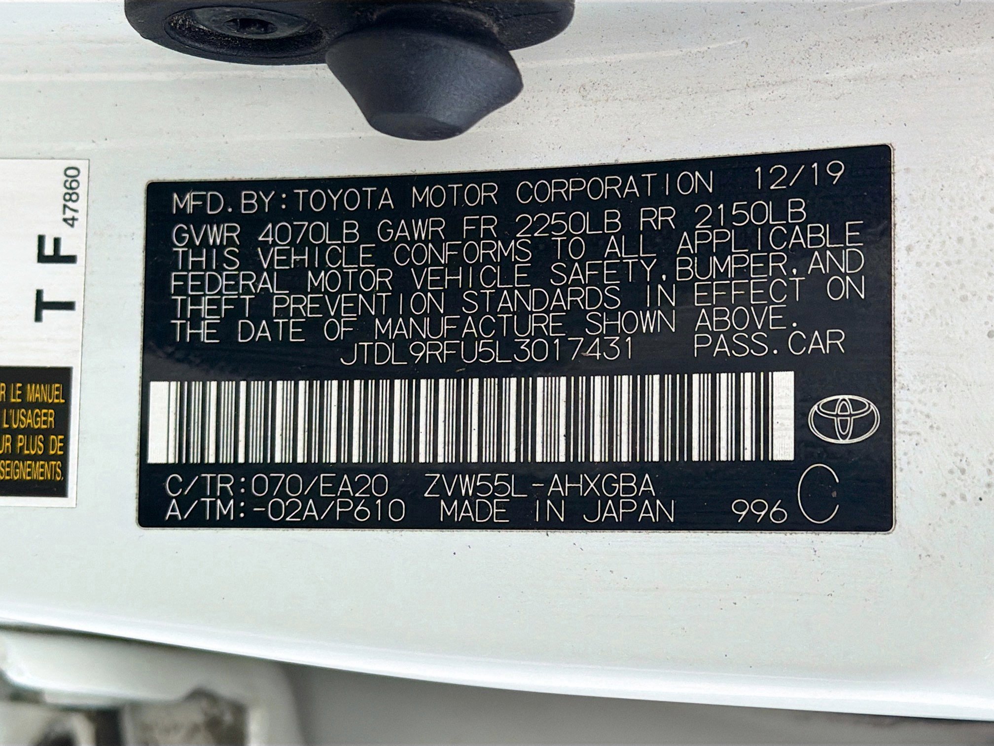 Used 2020 Toyota Prius XLE image 12