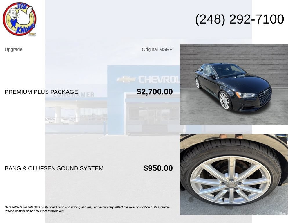 Used 2016 Audi A3 2.0T Premium Plus w/ Premium Plus Package AWD/4WD image 5