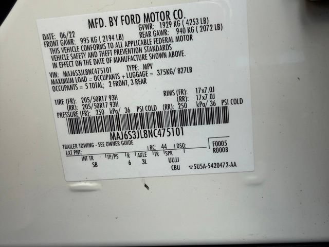 Used 2022 Ford EcoSport SES w/ Interior Protection Package AWD/4WD image 47