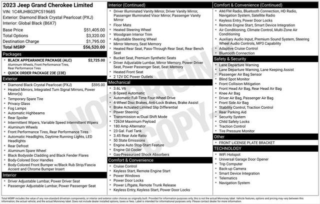 Certified 2023 Jeep Grand Cherokee Limited w/ Black Appearance Package AWD/4WD image 13