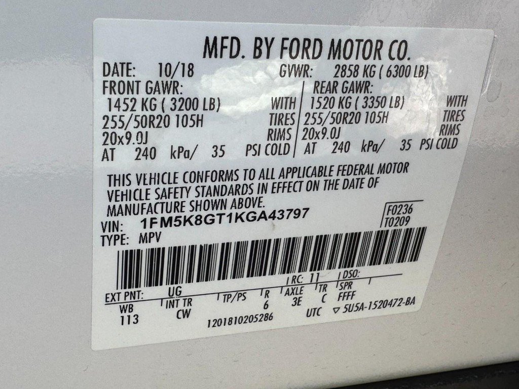 Used 2019 Ford Explorer Sport AWD/4WD image 26