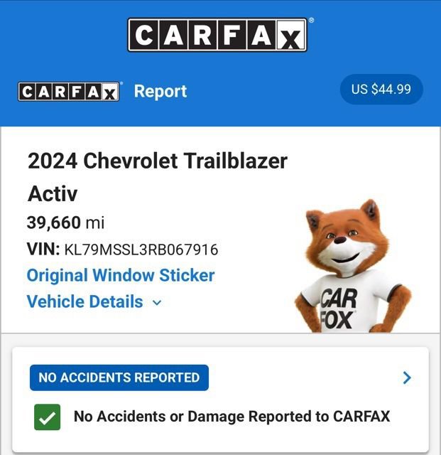 Used 2024 Chevrolet TrailBlazer ACTIV w/ Convenience Package AWD/4WD image 5