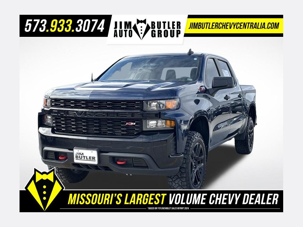 Used 2022 Chevrolet Silverado 1500 Custom Trail Boss w/ LPO, Dark Essentials Package image 1