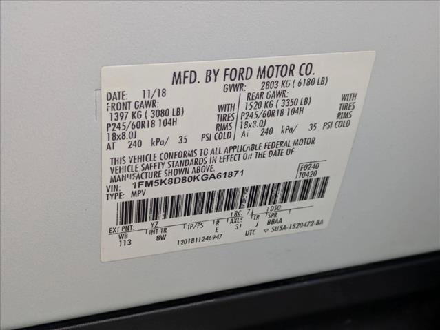 Used 2019 Ford Explorer XLT w/ Equipment Group 201A AWD/4WD image 26