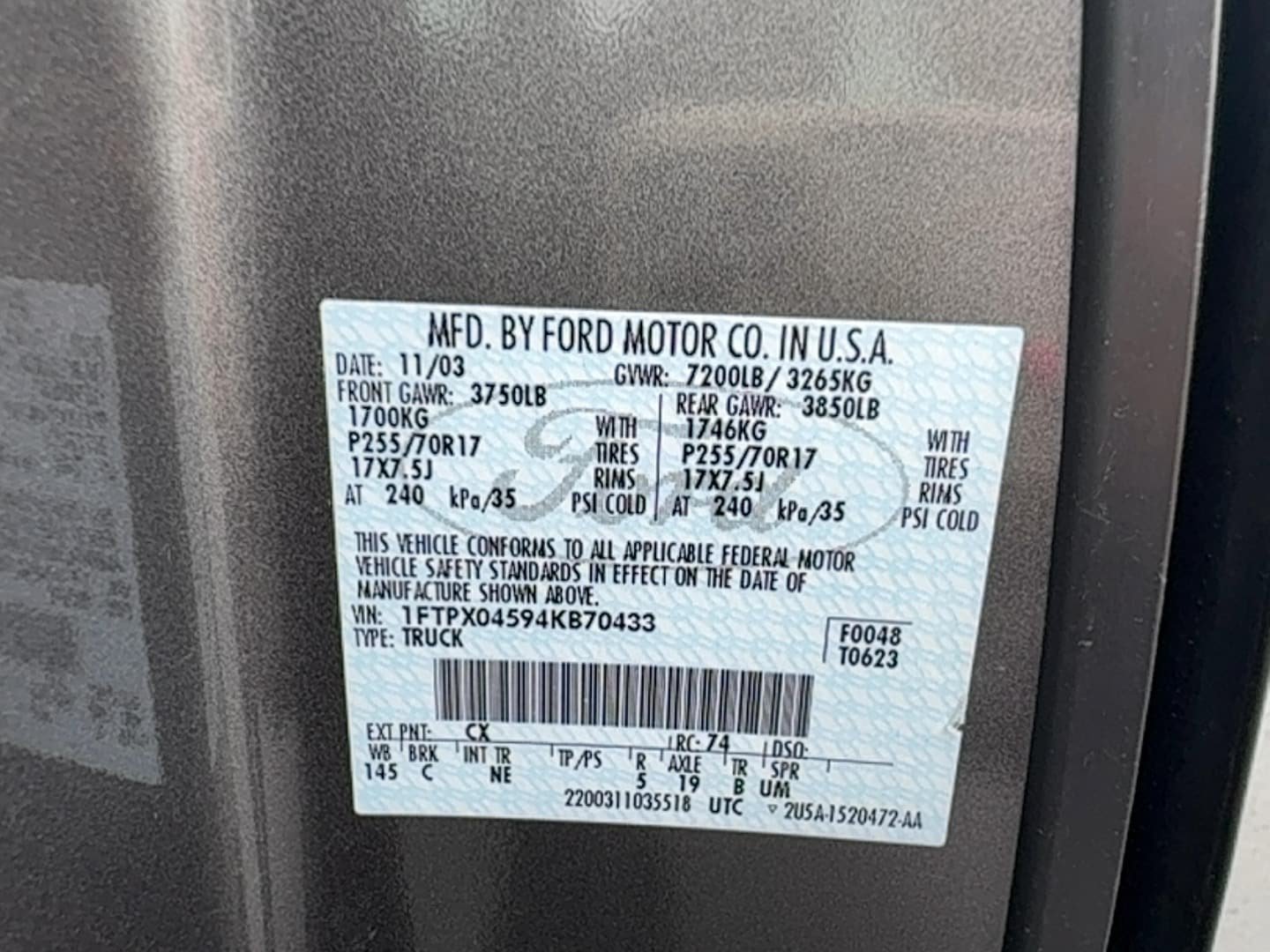 Used 2004 Ford F150 XLT AWD/4WD image 24