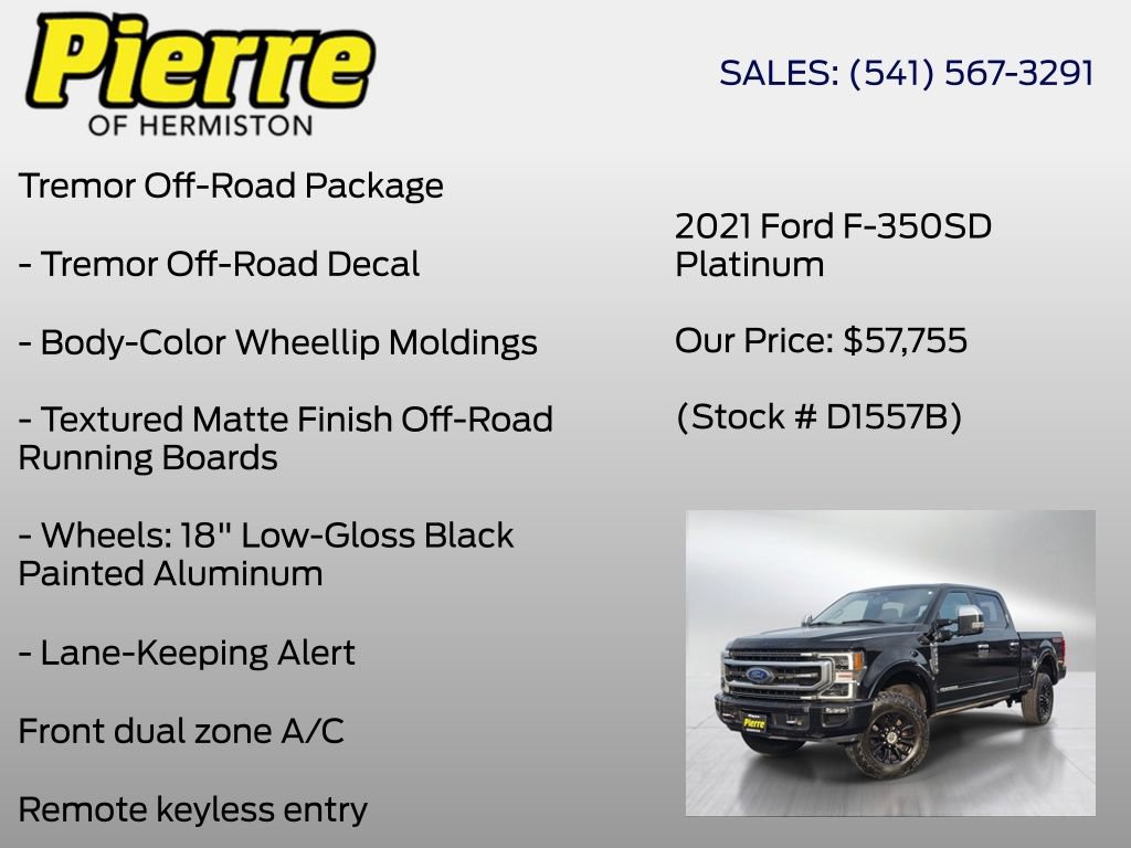 Certified 2021 Ford F350 Platinum w/ Tremor Off-Road Package image 4