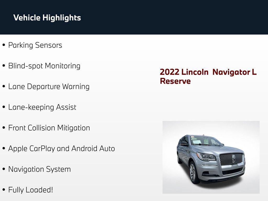 Used 2022 Lincoln Navigator L Reserve RWD image 62