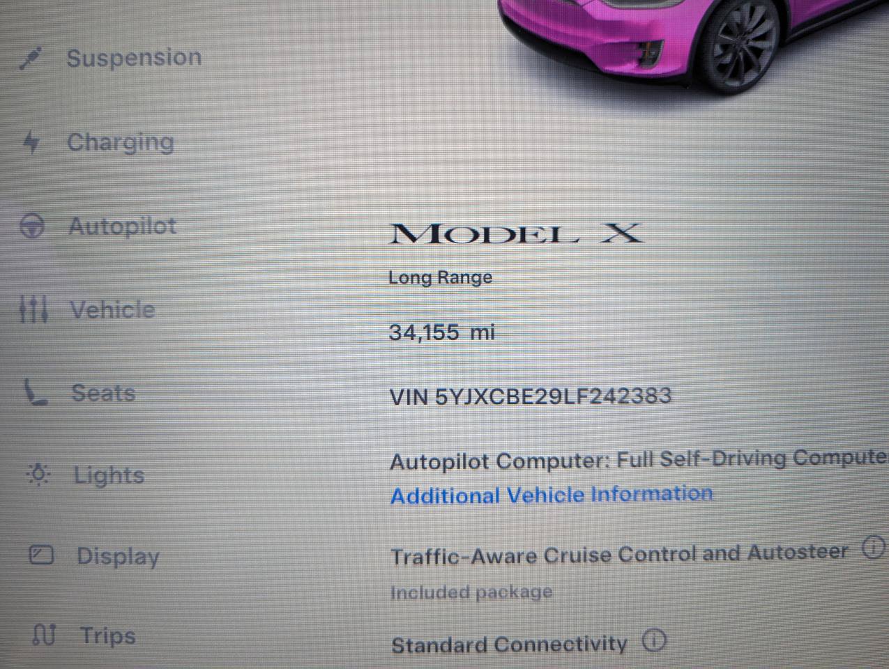 Used 2020 Tesla Model X Long Range AWD/4WD image 20