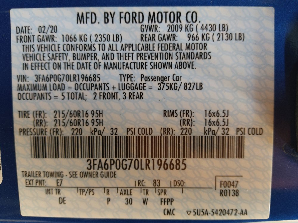 Used 2020 Ford Fusion S image 33