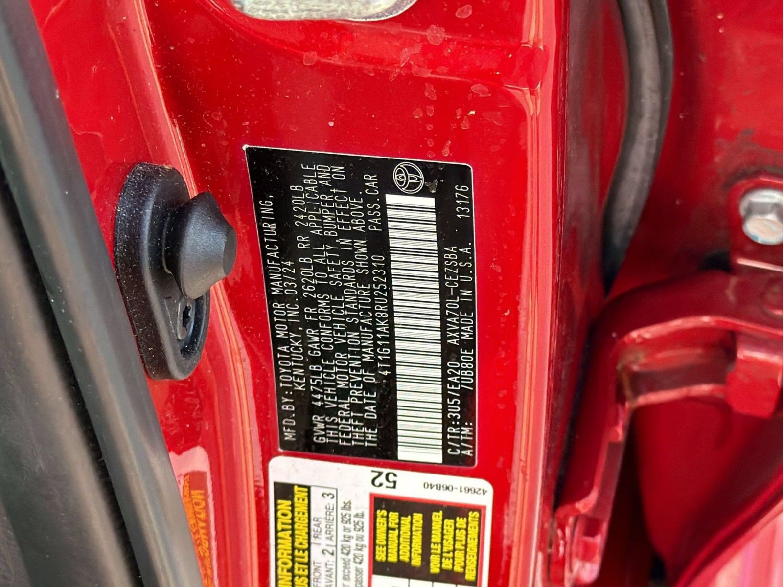 Certified 2024 Toyota Camry SE FWD image 29