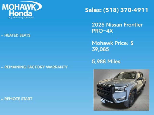Used 2025 Nissan Frontier PRO-4X w/ Pro Convenience Package AWD/4WD image 14