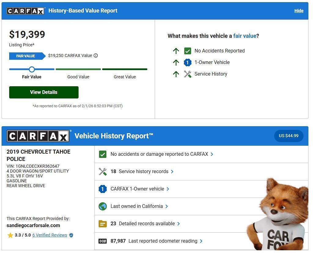 Used 2019 Chevrolet Tahoe 2WD w/ Remote Keyless Entry Package image 2