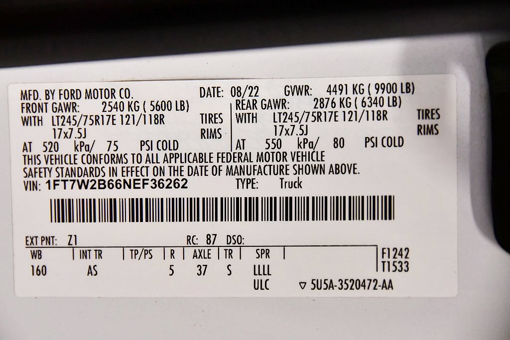Used 2022 Ford F250 XL w/ Power Equipment Group AWD/4WD image 14