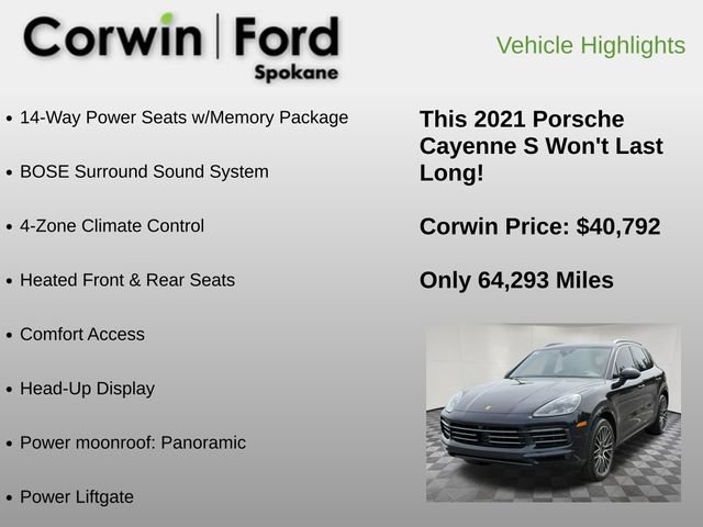 Used 2021 Porsche Cayenne S w/ Premium Package Plus AWD/4WD image 18