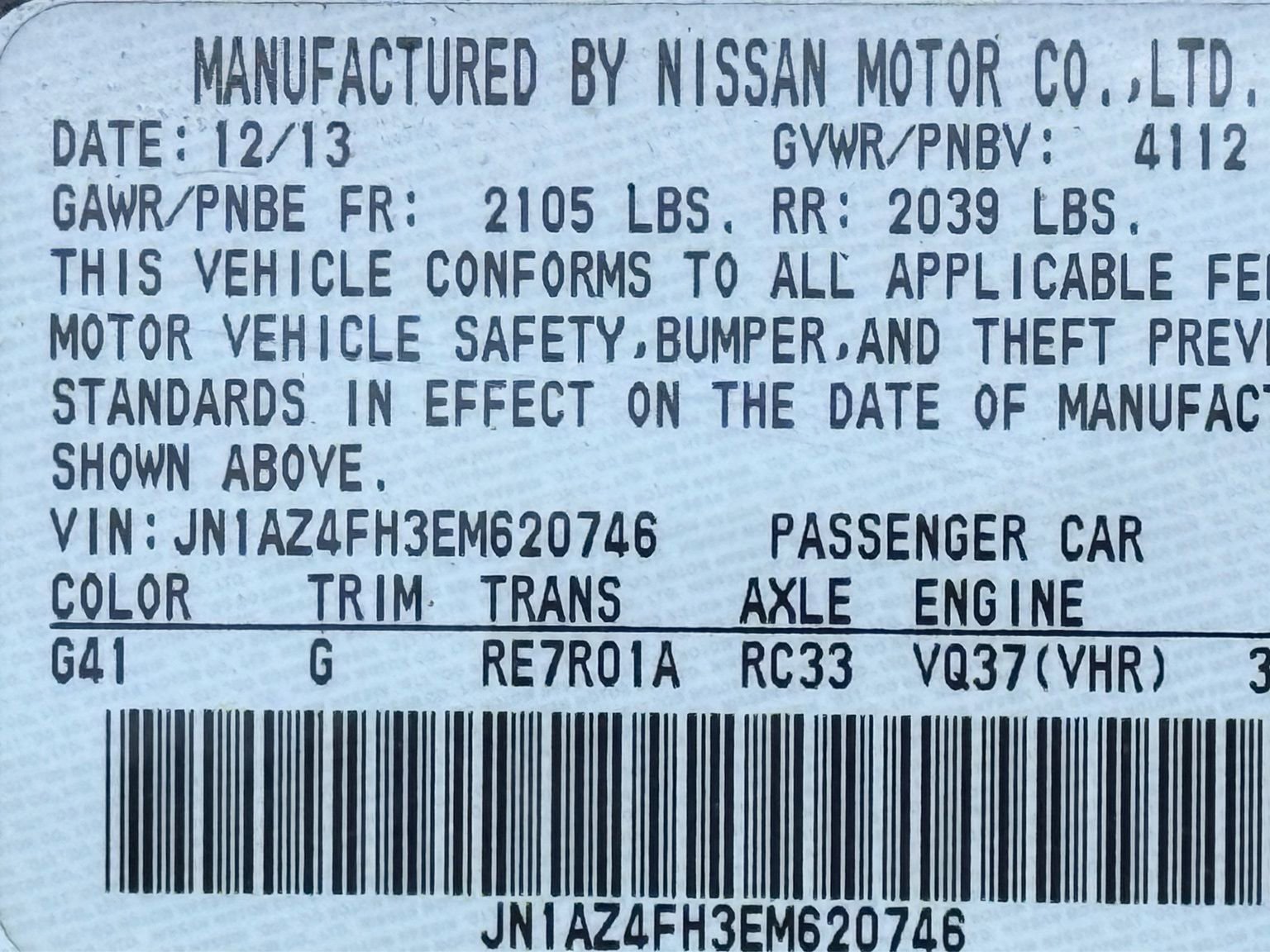 Used 2014 Nissan 370Z Touring w/ Sport Package image 41