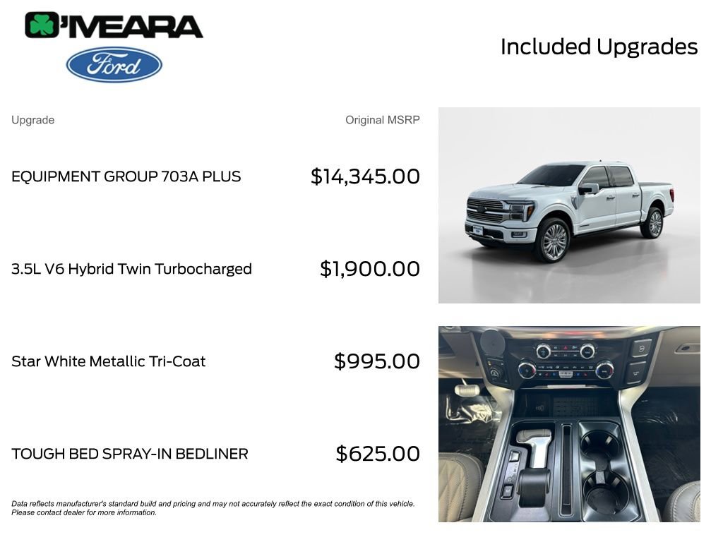 Used 2025 Ford F150 Platinum w/ Equipment Group 703A Plus AWD/4WD image 4