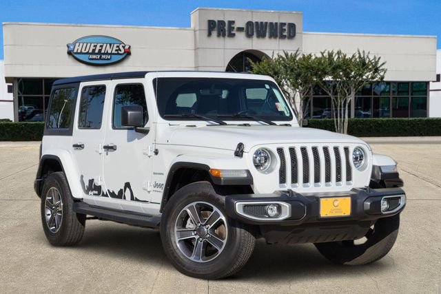 Certified 2023 Jeep Wrangler Unlimited Sahara w/ LED Lighting Group AWD/4WD image 1