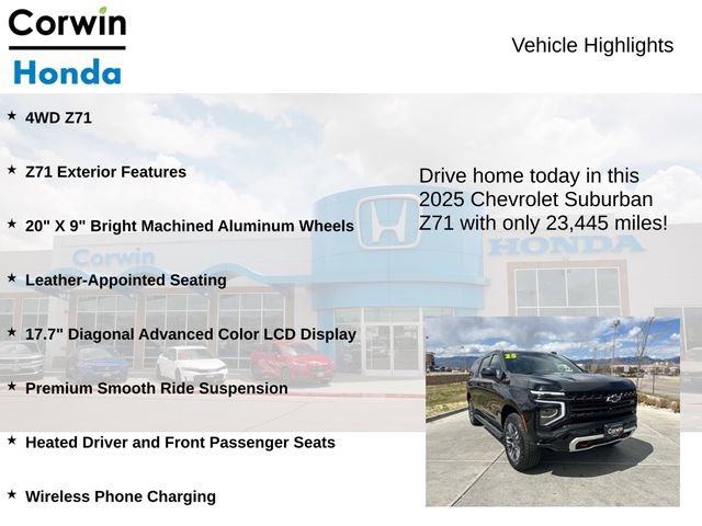 Used 2025 Chevrolet Suburban Z71 AWD/4WD image 6