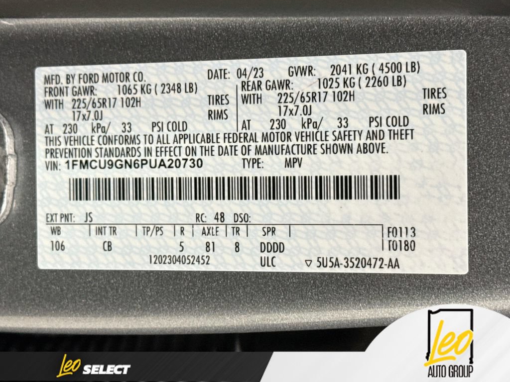 Used 2023 Ford Escape Active w/ Tech Pack #1 AWD/4WD image 35