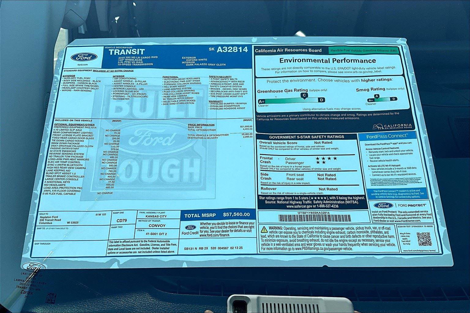 New 2025 Ford Transit 350 148 Low Roof w/ Load Area Protection Package image 14