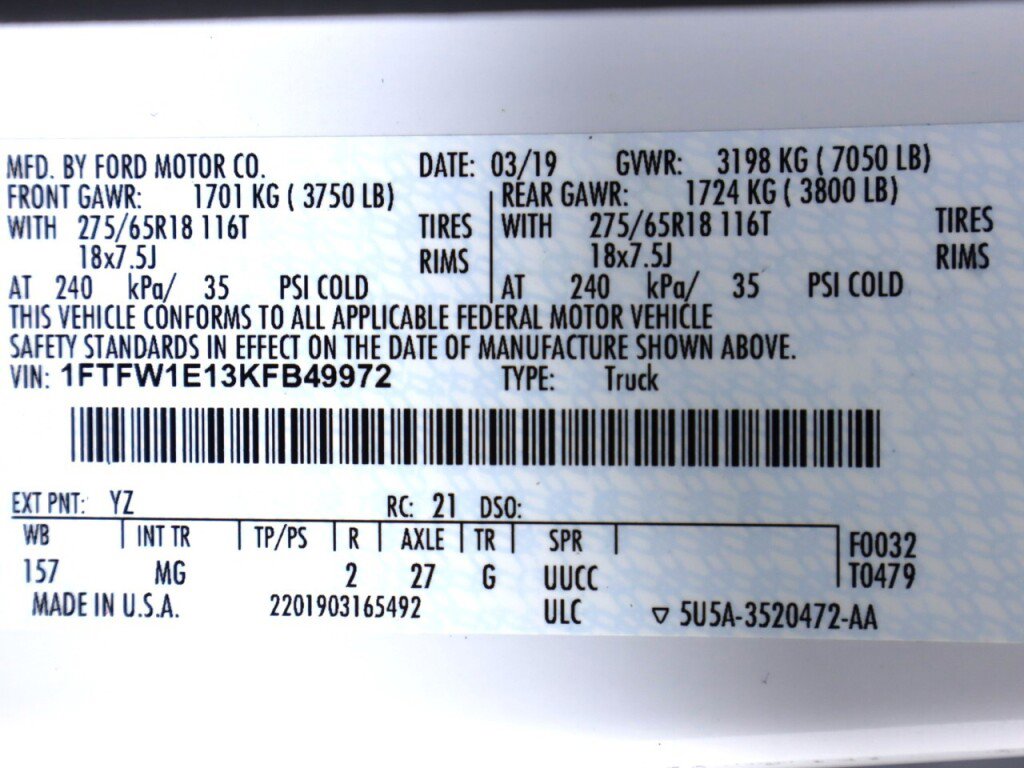 Used 2019 Ford F150 XLT w/ Equipment Group 301A Mid image 47