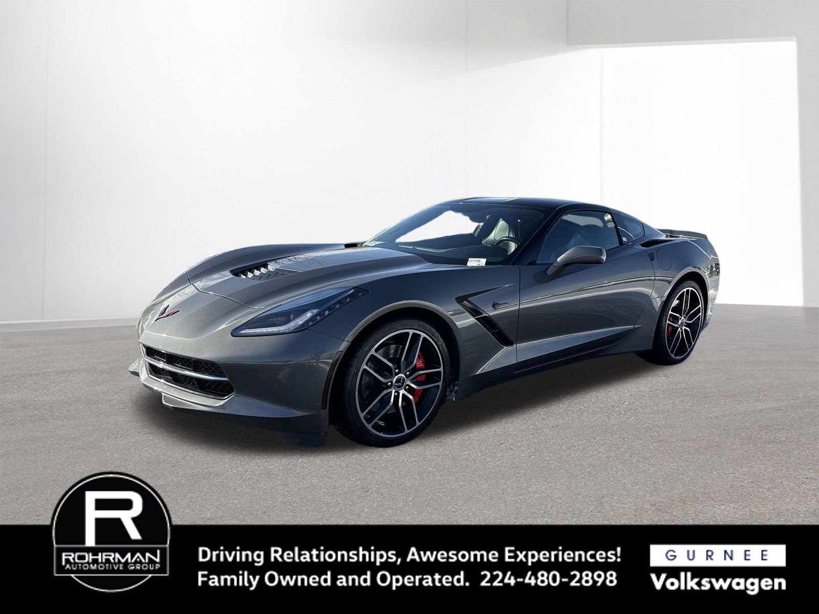 Used 2015 Chevrolet Corvette Stingray Coupe w/ Carbon Flash Badge Package