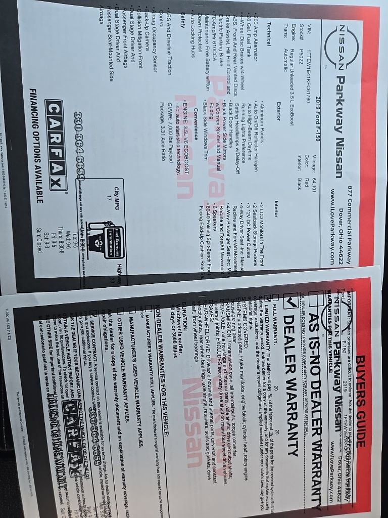 Used 2019 Ford F150 XLT w/ Equipment Group 302A Luxury image 41