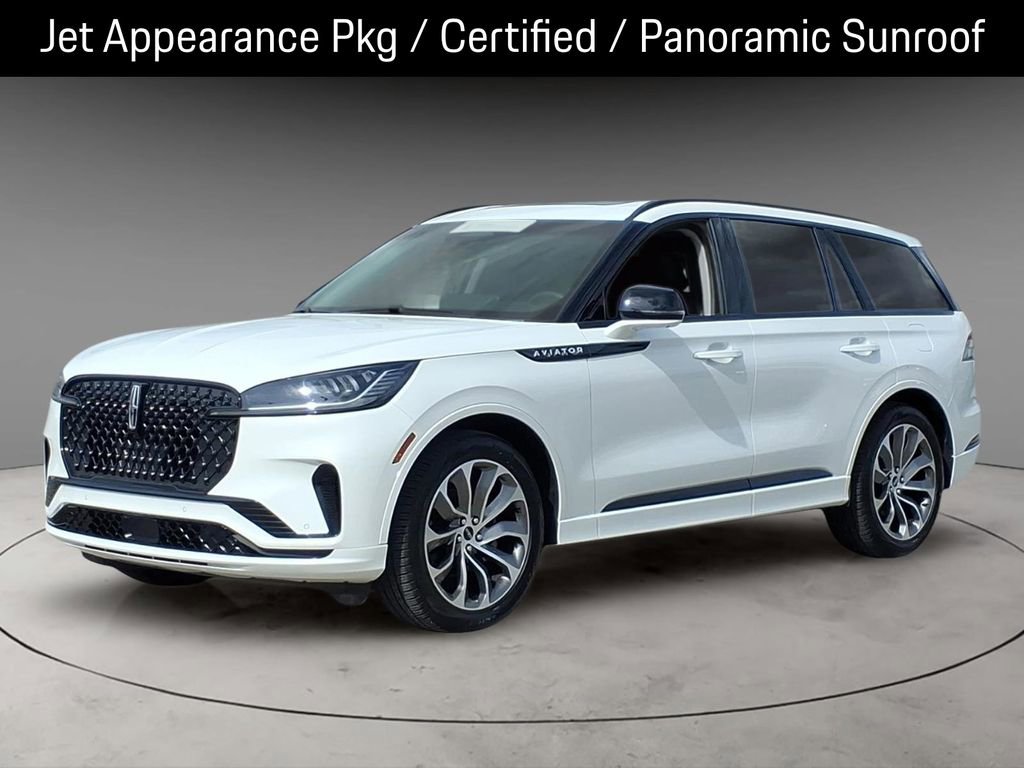 Certified 2025 Lincoln Aviator 2WD w/ Jet Appearance Package image 1