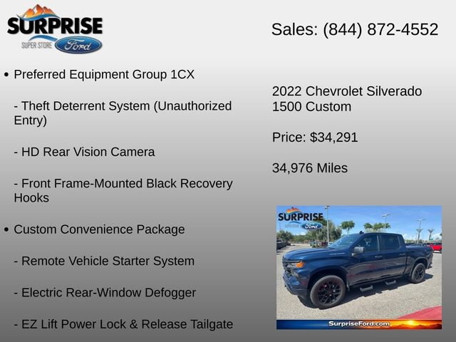 Used 2022 Chevrolet Silverado 1500 Custom AWD/4WD image 24