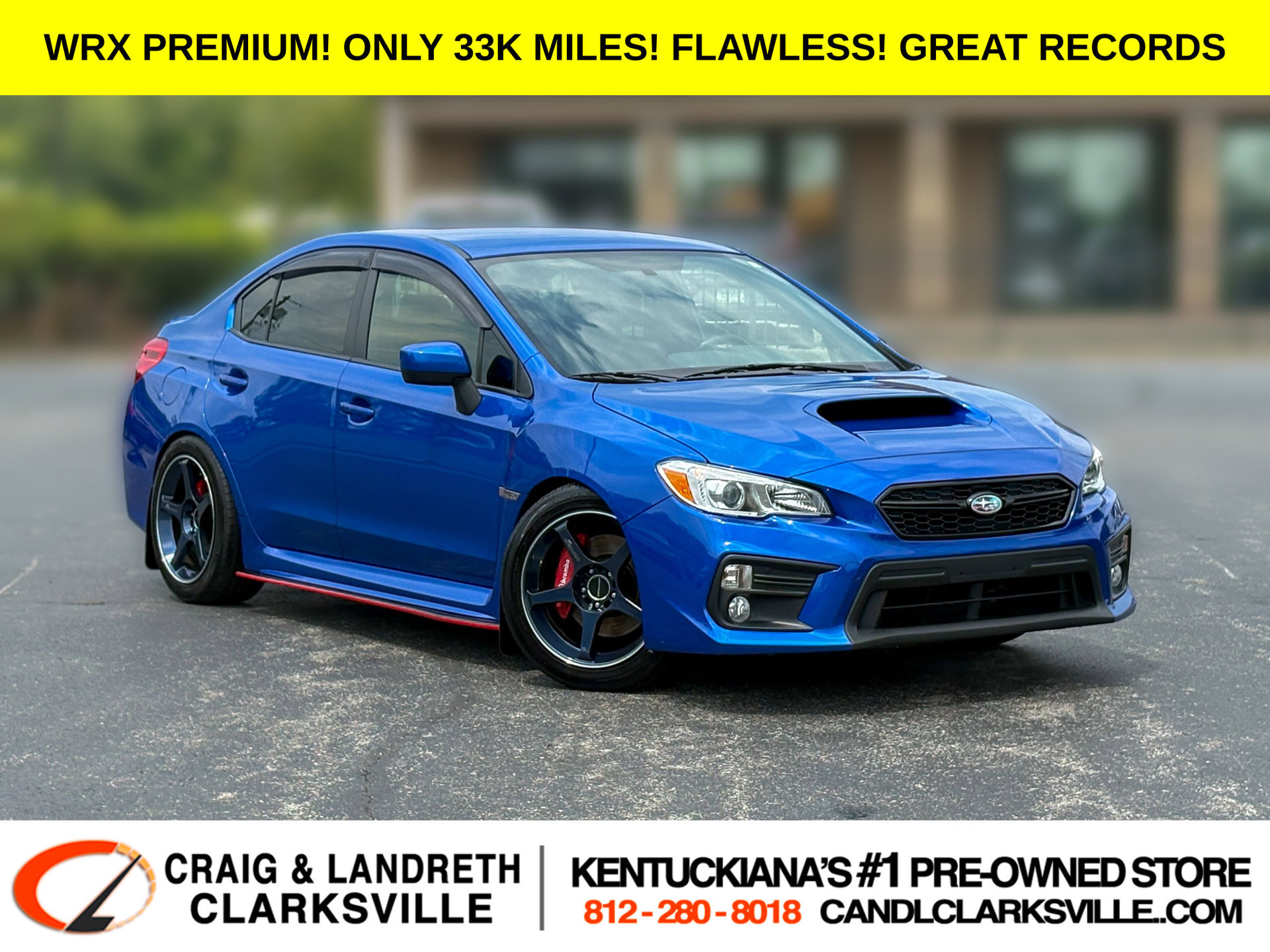 Used 2020 Subaru WRX Premium w/ Performance Package