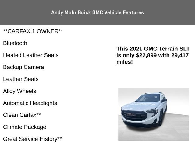 Used 2021 GMC Terrain SLT w/ Infotainment Package II FWD image 4