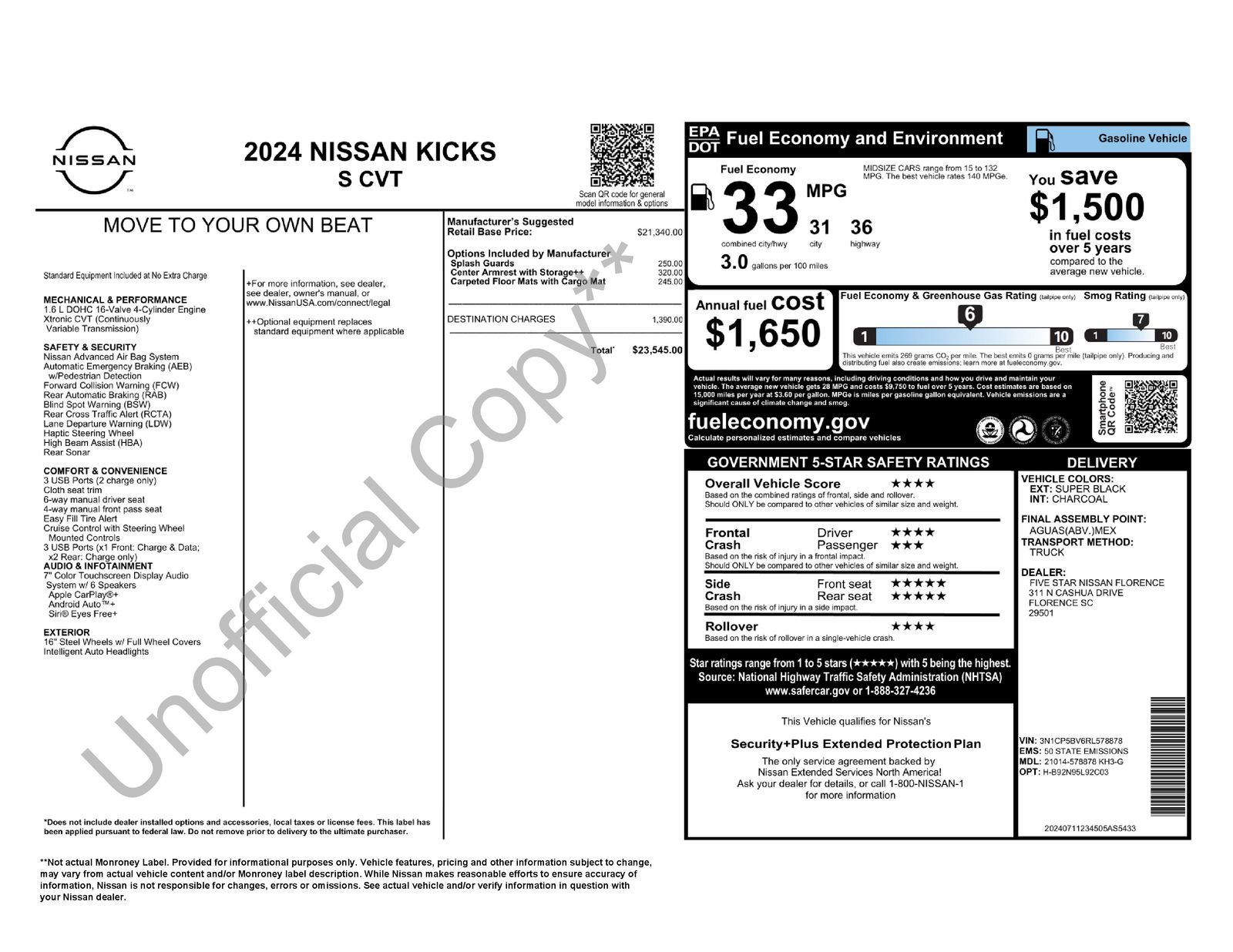 Used 2024 Nissan Kicks S image 6