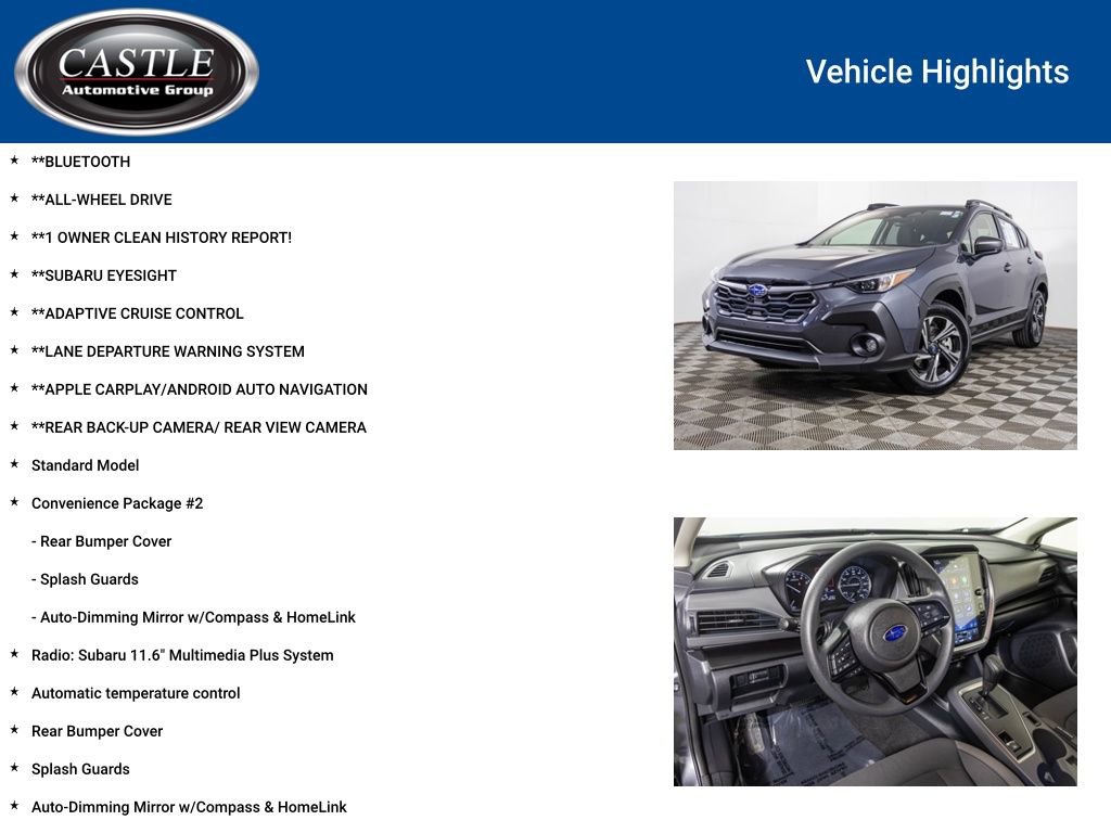 Used 2025 Subaru Crosstrek 2.0i Premium w/ Convenience Package #2 AWD/4WD image 3