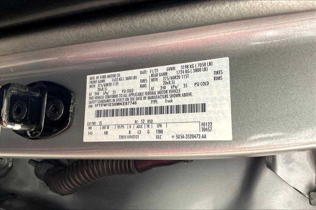 Used 2021 Ford F150 Lariat w/ Equipment Group 502A High AWD/4WD image 41